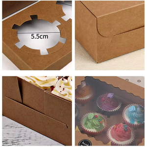 Multiple Sizes Recyclable Food Grade Portable <strong>Transparent</strong> Wholesale Birthday Clear Cardboard <strong>Box</strong> - Product Image 5