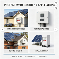 Interruptor Automático Miniatura Delixi 1P MCB para Riel DIN, 6kA 400V, Curva C, Protección Térmica Magnética para Sistemas Eléctricos Domésticos