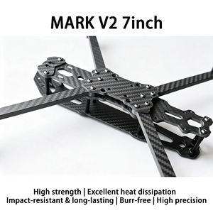 T300 7 Inch Carbon <strong>Fiber</strong> FPV Racing <strong>Drone</strong> Frame Mark V2 7mm Arm 3K Twill Weave Durable Lightweight Freestyle Kit HD Ready for - Product Image 1