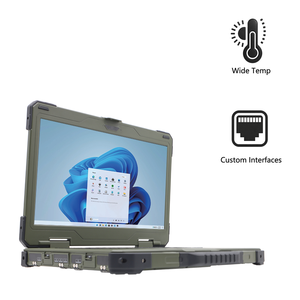 Portátil Robusto AICSHTER Verde de 15.6 Pulgadas, IP65 Resistente al Agua y al Polvo, Portátil Industrial Magal con I7-11390H, IGPU Opcional, GPS - Product Image 1