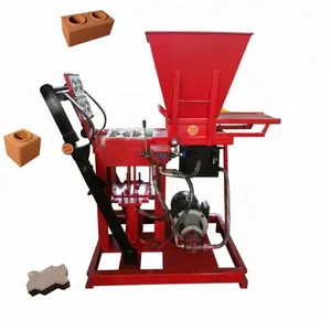 Máquina de prensado de ladrillos de arcilla, máquina de enclavamiento de suelo semiautomática, prensa hidráulica de HY2-25