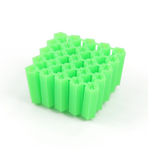Chevilles murales en nylon vert de haute qualité, chevilles à expansion en plastique pour applications en maçonnerie, briques et béton - Product Image 5