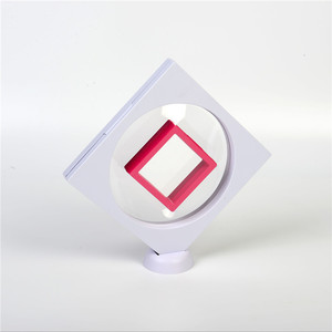 3D vuông Vòng trang sức hiển thị hộp 16*16cm để làm cho cân bằng của trong suốt treo nổi nhà máy cu hộp đồ trang sức - Product Image 5