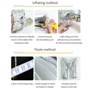 อุปกรณ์ตกแต่งงานวันเกิด ลูกโป่งฮีเลียมรูปดาว 18 นิ้ว ลูกโป่งฟอยล์อะลูมิเนียมรูปดาวห้าแฉก - Product Image 5