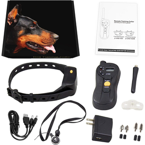 Collar de choque impermeable para perros, Collar E de Control remoto para entrenamiento de perros, Control de ladridos, 140 LBS, características de vibración, descarga eléctrica - Product Image 5