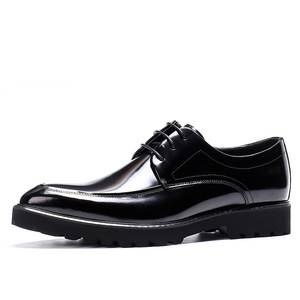 Chaussures Oxford pour hommes en cuir véritable à bout carré, style coréen, formelles, faites à la main, antidérapantes, respirantes et légères - Product Image 2