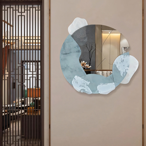 للبيع بالجملة لوحة أكريليك عصرية ثلاثية الأبعاد مجردة عصرية مزخرفة مرآة ديكور جداري أعمال فنية للفنادق وسائط مختلطة - Product Image 3