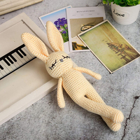 Jouets en peluche lapin 100% faits main, jouets mouton pour bébé, lapin en crochet tricoté pour bébé, amigurumi, jouets lapin doux et fascinants tricotés