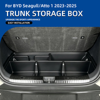 Organisateur de coffre de voiture, boîte de rangement pour BYD Seagull Atto 1 Dolphin Mini 2024-2026, plateau de coffre arrière, accessoires intérieurs