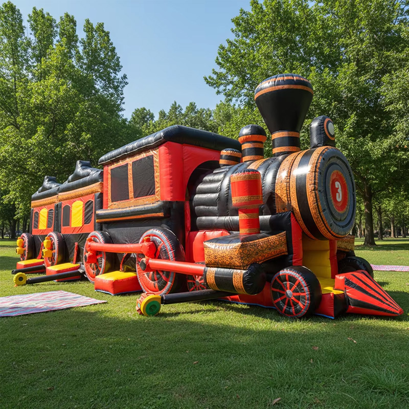 Train Inflatable Obstacle for Kids Adults