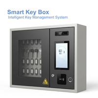 Gabinete de Llaves Inteligente con 20 Ranuras, Caja Fuerte con Control de Llaves RFID, Sistema Electrónico de Gestión de Llaves, Montaje en Pared, NFC, Huella Dactilar, Reconocimiento Facial
