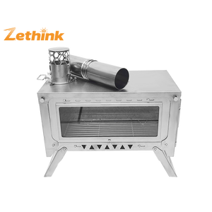Kompor Tenda Paduan Titanium Wt-Dream Multi-Fungsi, Pemanggang Kayu untuk Luar Ruangan, Oven Barbekyu untuk Berkemah & Mendaki, Impian Pendaki - Product Image 3
