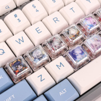 PBT Hot Sublimation Custom Keyboard Keycaps with Cartoon Anime Characters Custom Keycap Keyboard Fidget Keychain