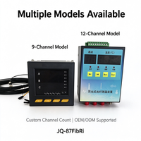 Thermomètre à fibre optique 4 canaux, mesure de température en temps réel à double point, dispositif de surveillance RS485 Modbus RTU