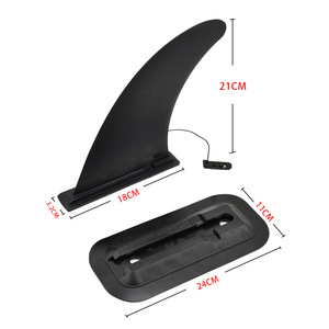 Aileron principal détachable pour planche de surf SUP, aileron de ski nautique en PVC, séparateur d'eau de grande taille, modèle JB-A25 - Product Image 3