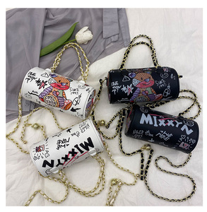 Nuove borse serie orsetto Graffiti borse in pelle di alta qualità Cartoon Bear borse a tracolla da donna Portafogli carini - Product Image 6