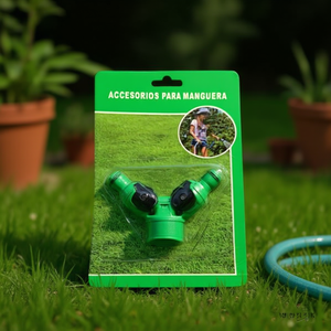 MNJ Garden Hose Connector 6Pcs Green Plastic Y Splitter For Watering Plants Outdoor Use - Product Image 3