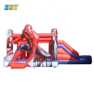 Spiderman aire de pvc, <span class=keywords><strong>el</strong></span> "moonwalk" saltador de trampolín gorila <span class=keywords><strong>castillo</strong></span> inflable Casa de rebote con tobogán - Product Image 2