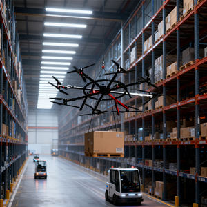 Drone professionnel robuste à capacité de charge extrême de 390 kg, autonomie de 50 km, structure en fibre de carbone, 4K UHD, télécommande 5G - Product Image 2