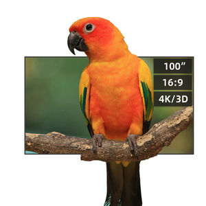 Écran de projection de cadre photo de 100 pouces écran dur anti-lumière à <span class=keywords><strong>courte</strong></span> distance <span class=keywords><strong>focale</strong></span> adapté au bureau et à la maison - Product Image 1