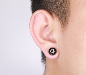 Boucles <span class=keywords><strong>d</strong></span>'oreilles magnétiques sans piercing pour hommes, bijoux bon marché de mm - Product Image 2