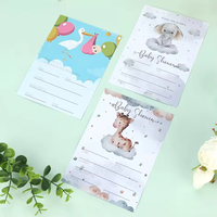 Tarjetas de Invitación para Fiesta de Baby Shower, Impresión Personalizada, Ecológicas, Duraderas, 25 Tarjetas de 4*6 Pulgadas con Sobres