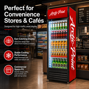 Congelador Comercial, Refrigerador con Puerta de Vidrio Vertical 1 2 3 para Bebidas, Gran Capacidad, Capacidad de Almacenamiento de hasta 800 Litros para A - Product Image 2