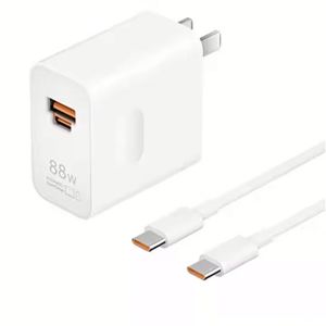 US/EU Socket Fast Charger USB-<b>C</b> Power <b>Adapter</b> A+<b>C</b> Fast Charge 88W USB Wall Charger for Mobile Phone - Product Image 1