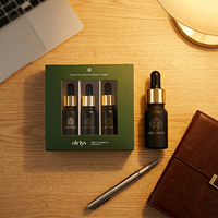 Flacon compte-gouttes en verre personnalisé de 15 ml avec boîte