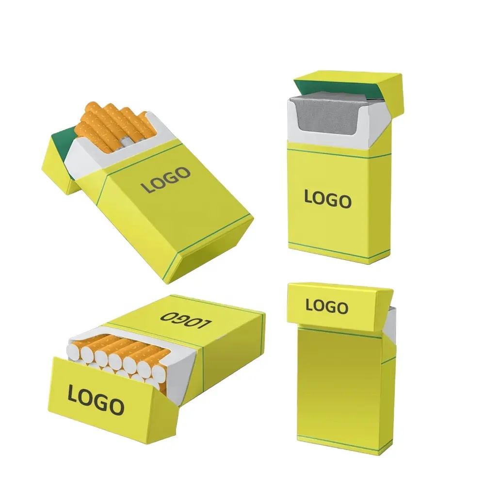 Kotak kemasan rokok mini 10 20 Pak cetak kustom penjualan laris OEM ODM kotak kemasan rokok