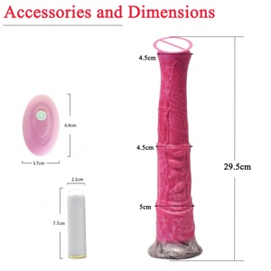 Hot Silicone Long Horse Dildo <b>Vibrator</b> <b>Remote</b> Control 10 Vibration Modes Clitoral G Spot Stimulator <b>Vibrator</b> Sex Toy for Women - Product Image 2