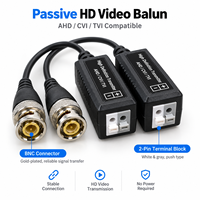 Transmetteur vidéo passif HD CVI TVI AHD BNC mâle 450m sur câble UTP pour caméra CCTV DVR surveillance NTSC PAL SECAM