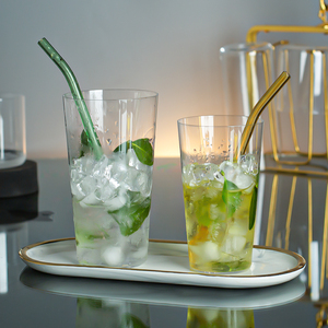 Vaso Highball <span class=keywords><strong>Colin</strong></span>, Hecho a Mano, Diseño Japandi, Ultrafino, Transparente, Reutilizable, Apto para Alimentos, Apto para Lavavajillas - Product Image 3