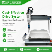 Deuxième machine de distribution de colle de bureau à double axe CE certifiée, haute précision ±0,025 mm, 4 axes, d'un fabricant avec 20 ans d'expérience