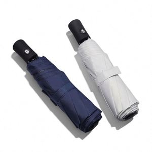 Parapluie pliant automatique à trois volets pour hommes et femmes, protection UV, vente en gros, logo/couleur personnalisés - Product Image 1