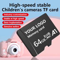 Tarjeta de memoria de cámara Digital para niños de Ultra Alta Velocidad 32G Soporte estable y duradero 4K Adaptador TF de tarjeta de memoria de logotipo ultra claro