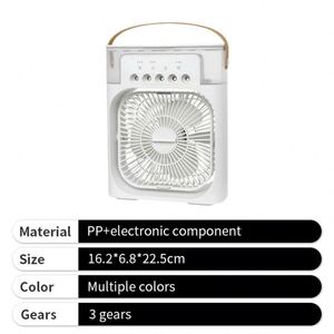 Ventilateur Brumisateur Portable USB Rechargeable avec Logo Personnalisé et Lumières LED pour Maison, Bureau et Extérieur - Meilleures Ventes - Product Image 4