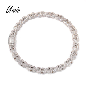 <span class=keywords><strong>Cadena</strong></span> <span class=keywords><strong>de</strong></span> eslabones estilo Hip Hop para hombres y mujeres, <span class=keywords><strong>cadena</strong></span> <span class=keywords><strong>de</strong></span> eslabones cubanos, 18K, chapado en Dios Miami, <span class=keywords><strong>cadena</strong></span> Iced Out CZ, joyería <span class=keywords><strong>de</strong></span> rapero - Product Image 2