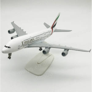 Modèle d'avion en alliage OEM personnalisable <span class=keywords><strong>Emirates</strong></span> <span class=keywords><strong>Airline</strong></span> A380, 16 cm et 20 cm, souvenirs d'avion - Product Image 3