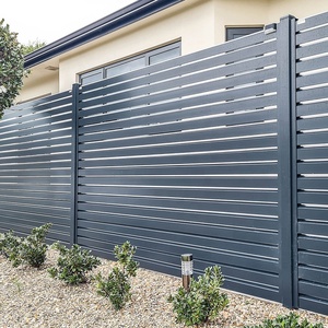 Pagar Panel <span class=keywords><strong>Aluminium</strong></span> privasi terbaru untuk hiasan rumah kayu plastik - Product Image 1