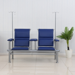 Sillas de espera para hospitales Oulang Furniture, silla de infusión metálica de doble asiento para uso en clínicas y hospitales - Product Image 1