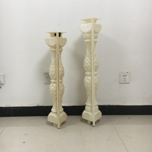 Molde para pasamanos, balaustre con forma de hoja prefabricada, 60cm, 70cm de altura, moldes decorativos para barandillas de hormigón, moldes prefabricados para hormigón - Product Image 2