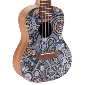 Ukulélé Concert Acajou 23 pouces avec <span class=keywords><strong>dessin</strong></span> à la machine imprimé pour débutants adultes professionnel quatre cordes - Product Image 2