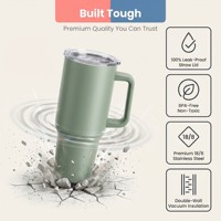 Produsen logam 40oz sublimasi putih vakum baja tahan karat warna perak pemasok cangkir Tumbler termal olahraga pribadi