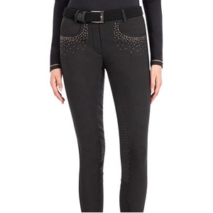 Pantalones de montar a caballo de diseño moderno para mujer, ropa ecuestre con agarre de asiento completo, fabricación personalizada, venta al por mayor, pantalones a granel - Product Image 1