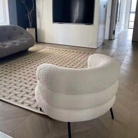 Fauteuil individuel moderne ZSZM en velours capitonné, cuir durable pour la maison, le bureau, le salon, la détente et la vanité