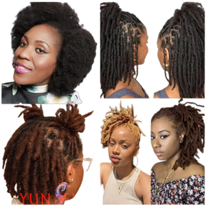 Cheveux synthétiques afro crépus volumineux en fibres haute température, pour tresses et <span class=keywords><strong>dreadlocks</strong></span>, accessoire de tissage capillaire - Product Image 4