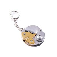 Petit tournevis pliable, couteau à monnaie, porte-clés, couteaux de poche en acier inoxydable, mini couteau pliable, porte-clés multi-outils portable