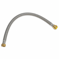 Tuyau de raccordement moderne et durable en acier inoxydable tressé de 1/2 po à connexion rapide pour chauffe-eau de salle de bain