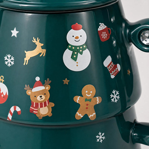 High-Value Creative Christmas Ceramic Coffee Mug Classic Design Includes Spoon <b>for</b> Office Home Use <b>for</b> Wholesale Presentations - Product Image 3
